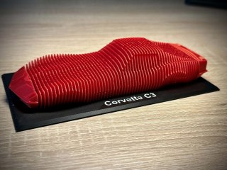 Corvette C3 figurka - model warstwowy