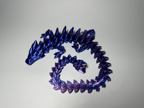 Kryształowy Smok - Fioletowo-Granatowy