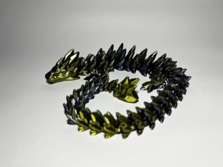 Kryształowy Smok - Metaliczno-Złoty