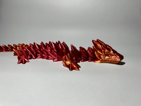 Kryształowy Smok - Złoto-Czerwony