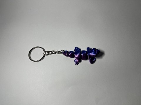 Mała jaszczurka - breloczek dwukolorowy