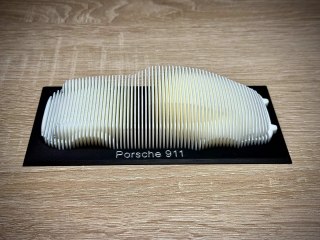 Porsche 911 Carrera figurka - model warstwowy