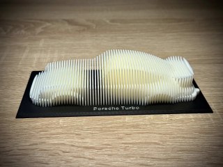 Porsche 911 Turbo figurka - model warstwowy