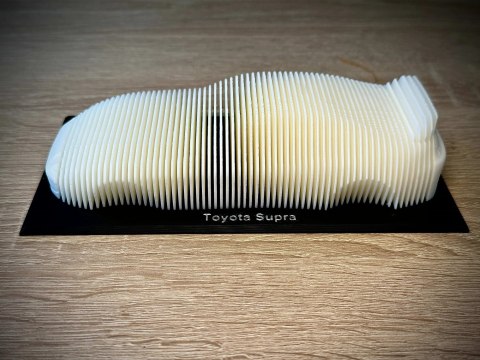 Toyota Supra figurka - model warstwowy
